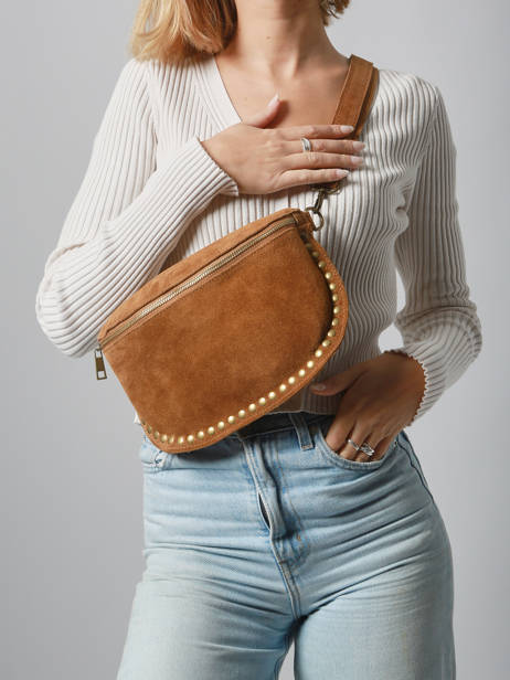 Heuptasje Milano Bruin velvet VE24112 ander zicht 1